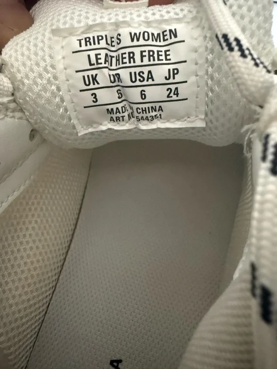 Balenciaga Triple S Sneakers in Off-White and Translucent Sole - Picture 6 of 9